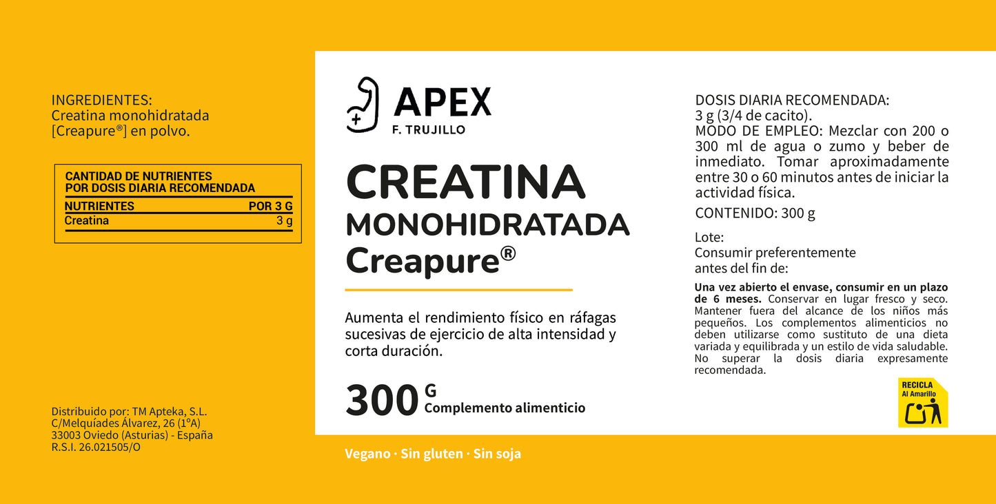 Creatina Monohidrato Creapure® 300gr.